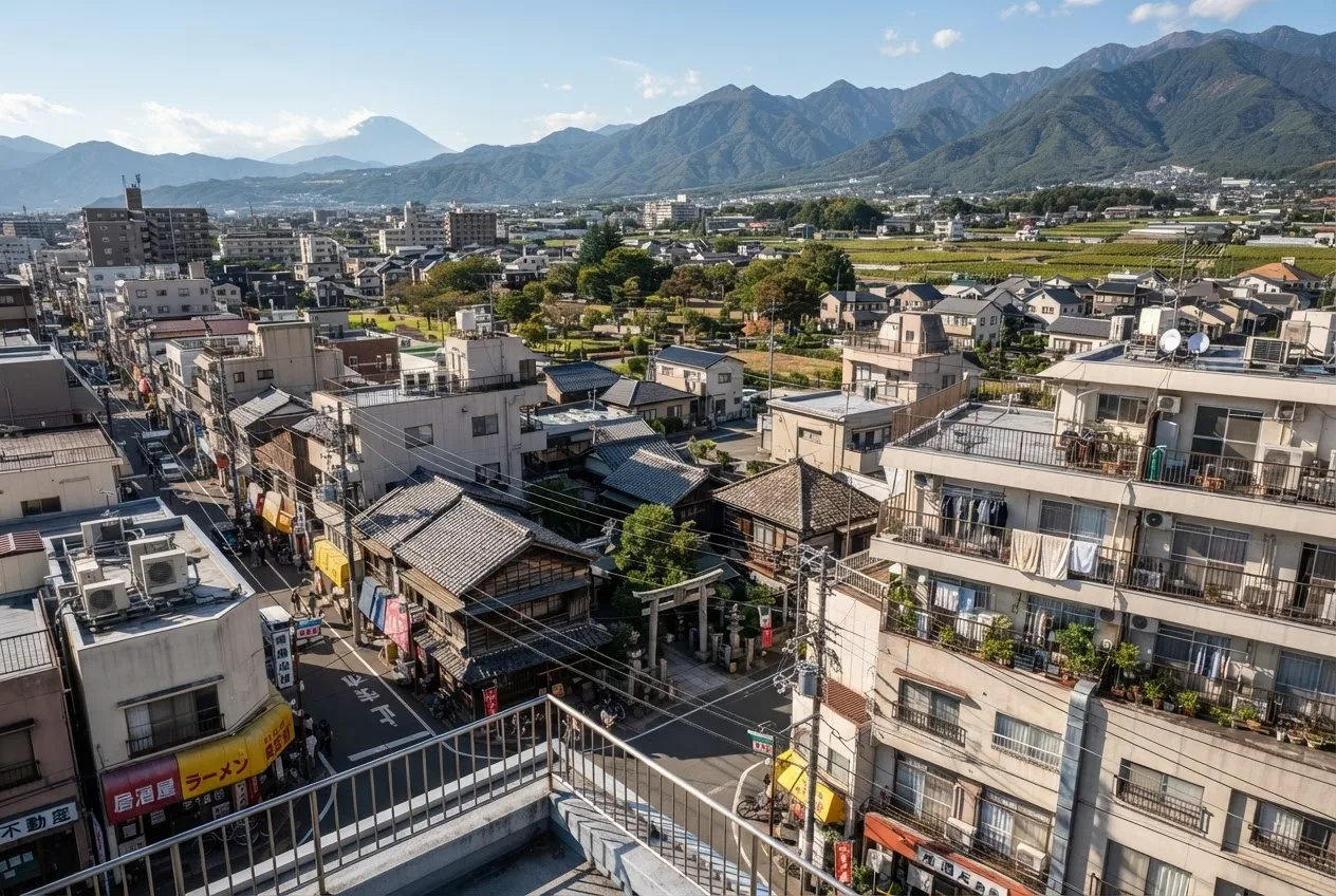 田舎町の家のイメージ